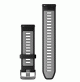 Band for Forerunner 265 - Black/Powder Gray with Slate Hardware -22MM - 010-11251-A0 - Garmin